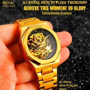 AJ Royal Luxury Gold Watch
