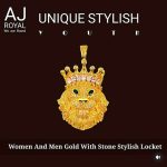 Unique & Stylish Gold and Stone Fancy Locket for Men & Women | Elegant Fashion Jewelry